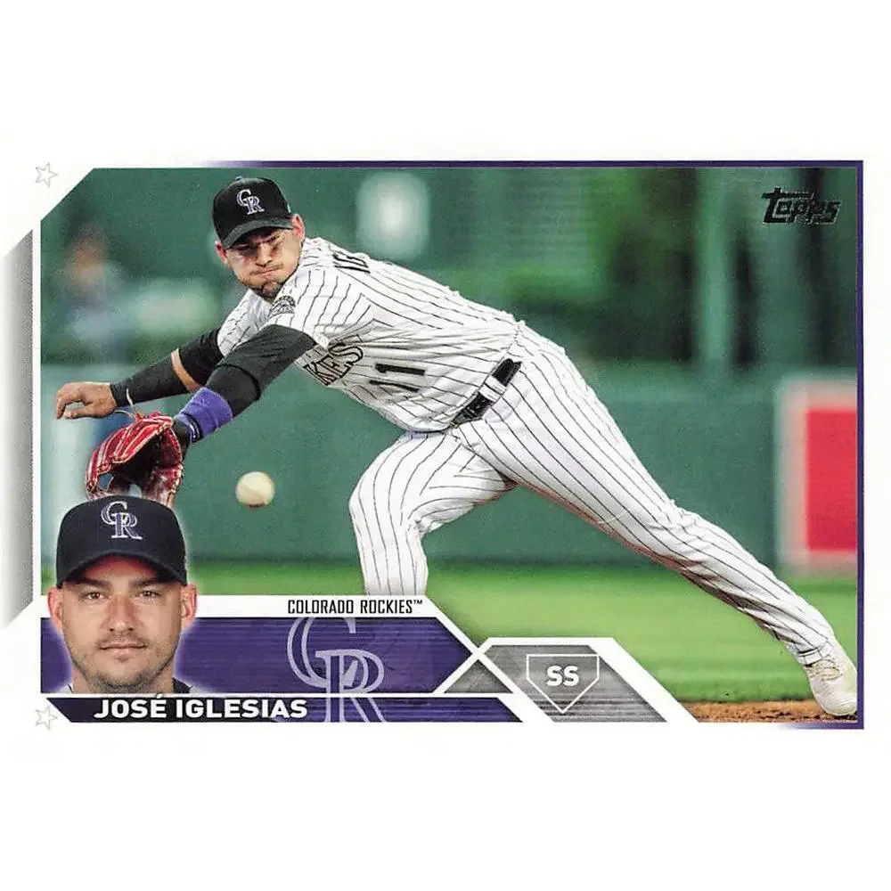 2023 Topps JosÃ© Iglesias #653 Colorado Rockies